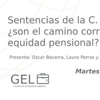 Sentencias de la C. Constitucional ¿son el camino correcto hacia la equidad pensional?